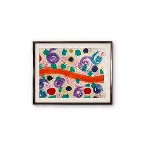 Modern Expressionist Original Abstract Paper 14x11 B Perry Rowell